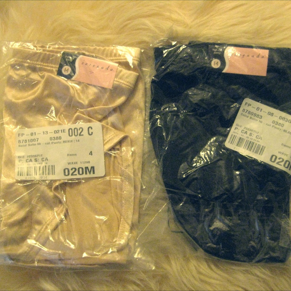 2 New Pairs Catherines Hi-cut Panty Sz 14 Serenada